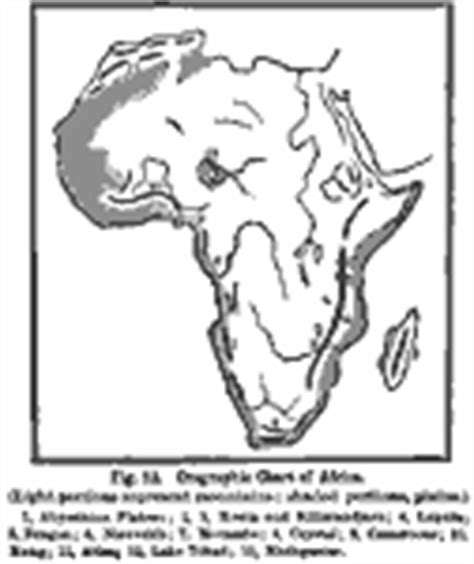 Community of sahel saharan states map. Blank Map Africa Physical Features