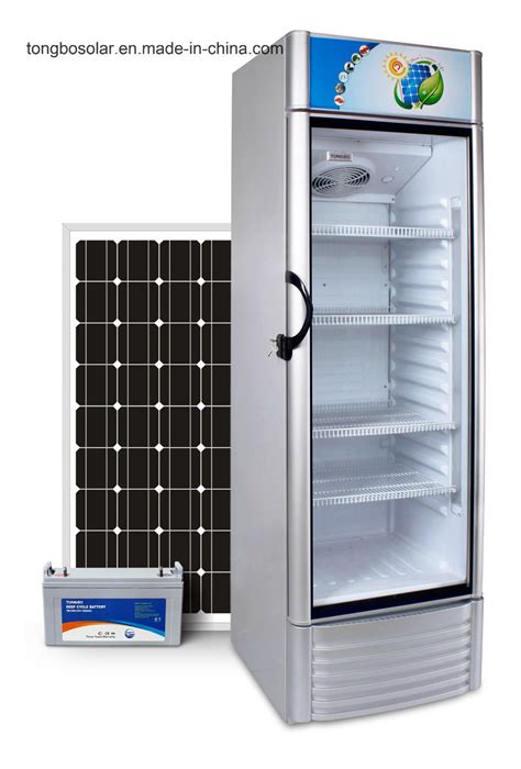 12 24v Dc Solar Refrigerator Showcase Solar Fridge 268l Upright