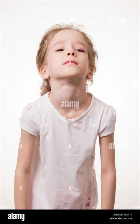 Young Girl Very Frustrated Isolated On White Background Stock Photo Alamy