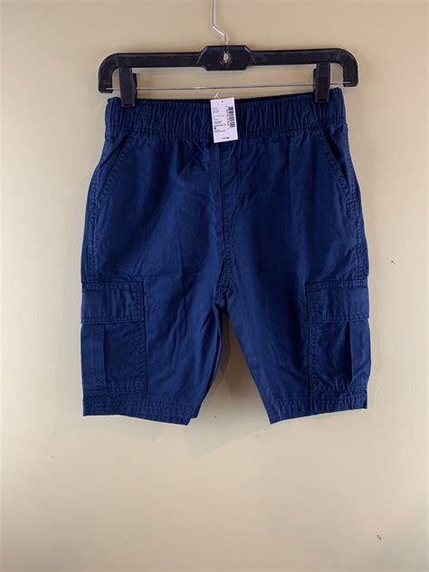 The Childrens Place Boys Husky Pull On Cargo Shorts Iv Tidal Size 8h