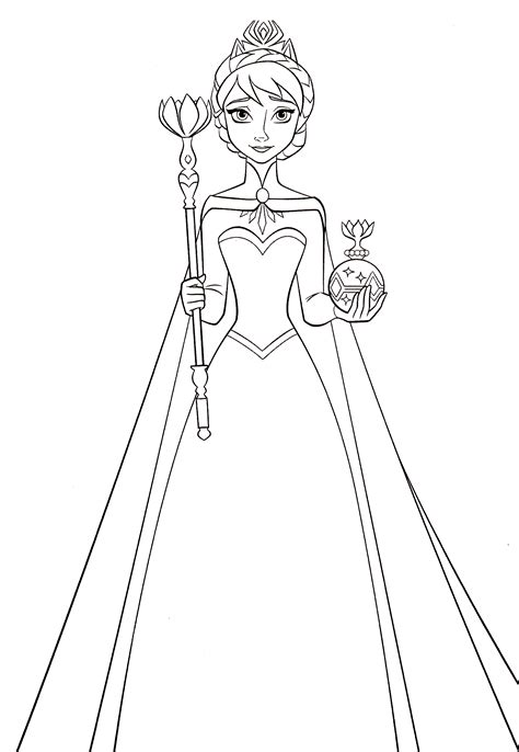 For boys and girls, kids and adults, teenagers and toddlers, preschoolers and older kids at school. Walt Disney Coloring Pages - Queen Elsa - personnages de ...