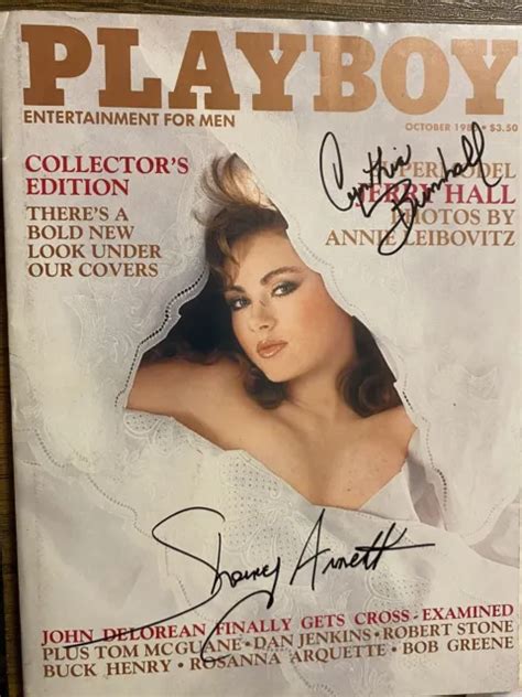 Sherry Arnett Cynthia Brimhall Signed Playboy Cover Centerfold