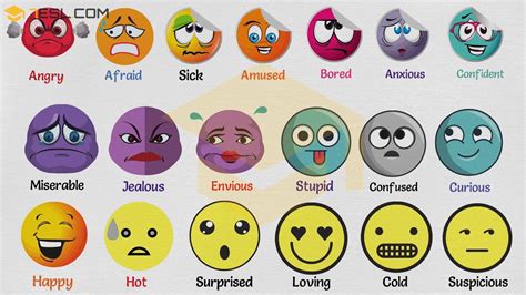 List Of Feelings 300 Feeling Words And Emotion Words In English 7esl