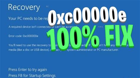 How To Fix 0xc000000e Windows Failed To Start Boot Error Fix