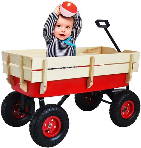 All Terrain Wagons For Kids Wagon With Removable Wooden Side Panels