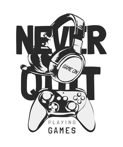 Never Quit Svg Video Games Svg Gaming Svg Gamer Svg Game Controller