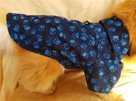 Blue Paw Print Dress Shirt For Dogs Dog Clothes Small Dog Etsy