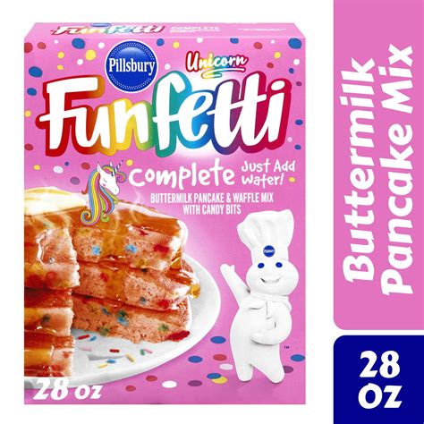 Pillsbury Funfetti Unicorn Complete Buttermilk Pancake And Waffle Mix