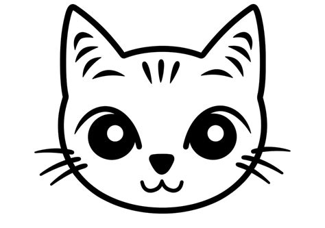 Cat Face — Coloring Pages Free And Printable