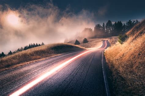 Time Lapse Road Hd Photography 4k Wallpapers Images Backgrounds