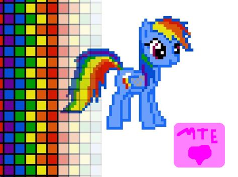Rainbow Dash Pixel By Meylinthehedgehog On Deviantart
