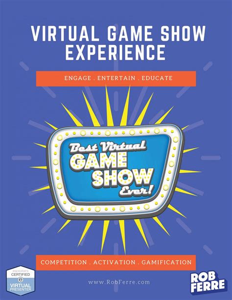 Virtual Game Show Experience Rob Ferre Website