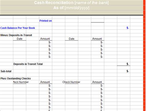 Advanced excel repair is a powerful tool to repair corrupt excel xls and xlw files. Bank Reconciliation Template | Template Business