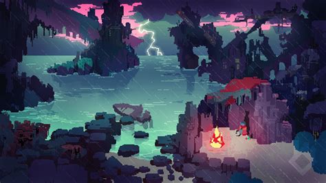 Stranded Cove Pixel Art 1920×1080 Hd Wallpapers