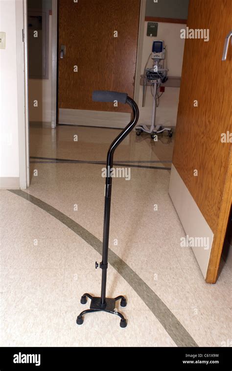 Stand Alone Walking Cane In Hospital Stock Photo Alamy