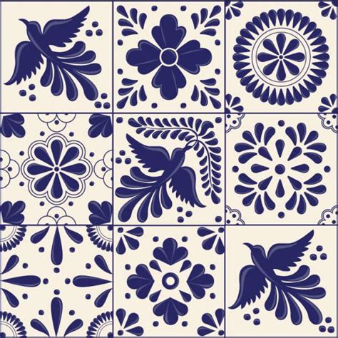 Mexican Traditional Talavera Style Tiles From Puebla M Xico Copy