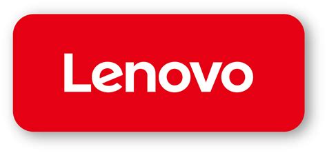 Lenovo Company Logo With Realistic Shadow Popular Computer And Laptop