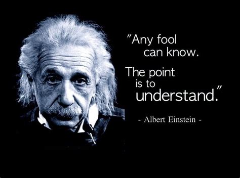The Difference Between Knowing Something And Understanding It Is Life