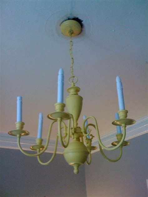 How To Paint A Brass Chandelier Tutorial By House Made Home Hmh