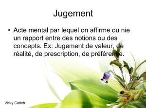 Les types de jugement – La Prof d'ÉCR