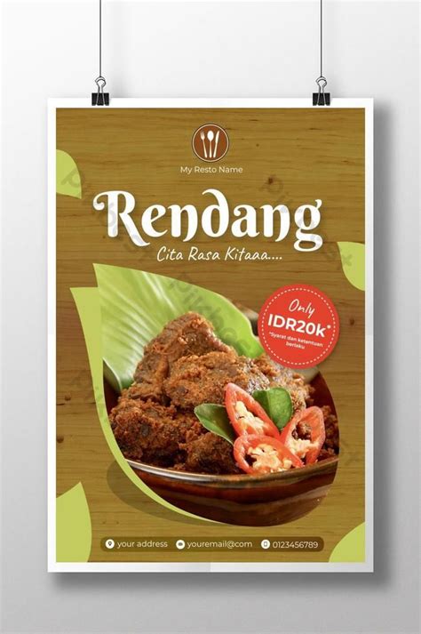 Poster Makanan Tradisional Indonesia Rubrik Pilihan