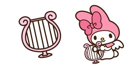 My Melody And Harp Cursor Custom Cursor Sanrio Hello Kitty Kitty