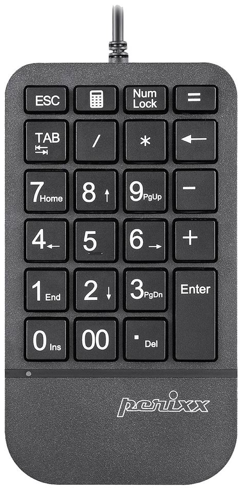 Perixx Peripad 202 H B Usb Numeric Keypad Multimedia Buttons Black