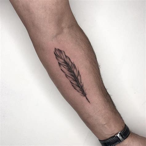 We did not find results for: Black and grey feather tattoo by Conz Thomas inked on the left forearm | Feather tattoo, Tattoos ...
