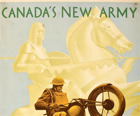 Eric Aldwinckle Original Vintage Poster Canadas New Army Needs Men