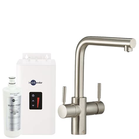 Insinkerator 3 In 1 Kitchen Tap Tank Boiling Brushed Tap Hot And Cold