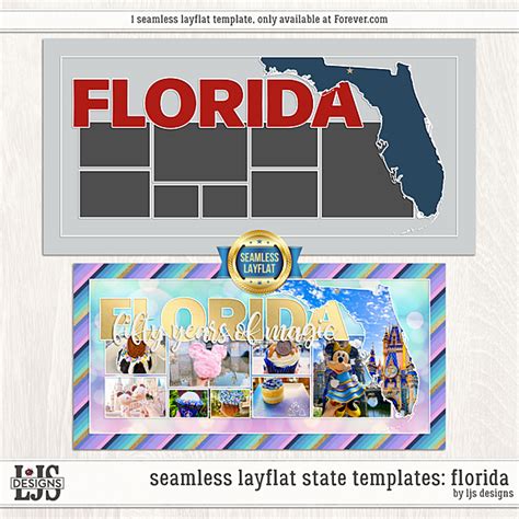 Seamless Layflat State Templates Florida Digital Art