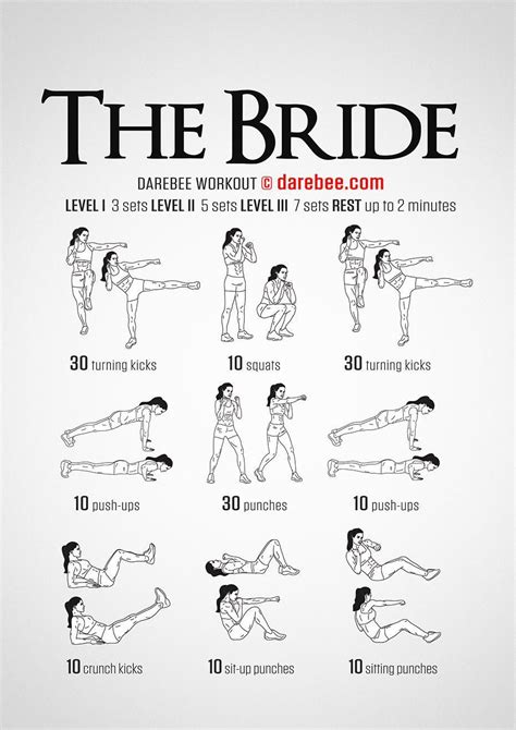 The Bride Workout Concentration Full Body Difficulty 3 Suitable For Beginners