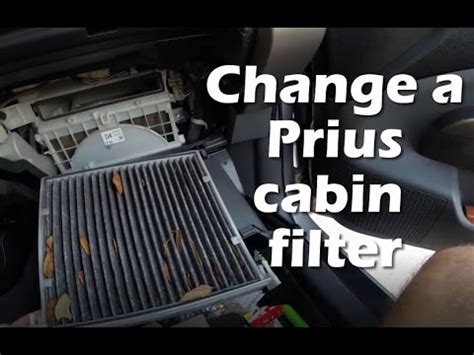 2010 2015 toyota prius engine air filter replacement. Replace cabin air filter Toyota Prius - YouTube