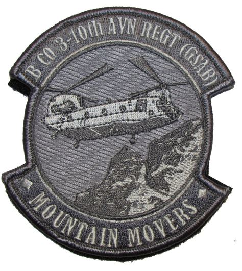 Us Army B Co 3 10th Aviation Regiment Mountain Movers Morale Patch