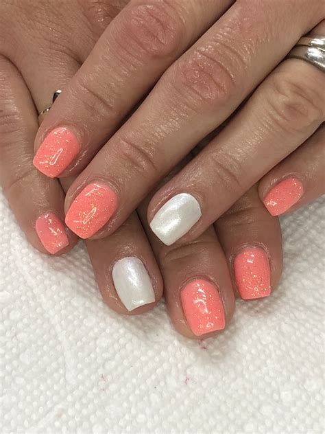 Coral Summer Nails Light Elegance Melon Madness Orange Crush Just