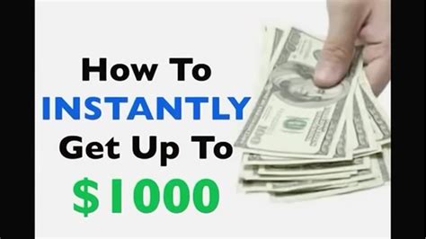 How To Instantly Get Up To 1000 Get Payday Loans Online Youtube