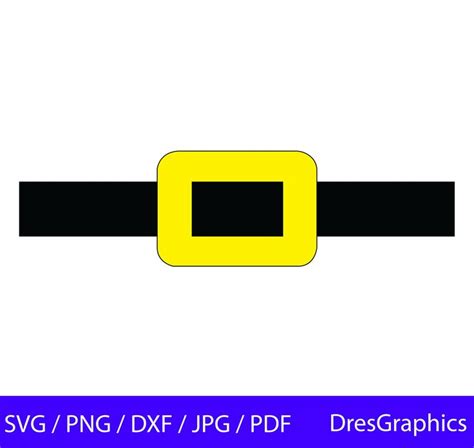 A Black And Yellow Belt With The Words Svg Png Dxf Pp