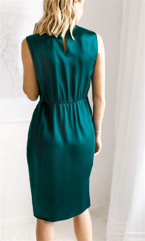 Rochelle Silk Midi Dress 100 Luxury Silk Ravella Luxury Silkwear