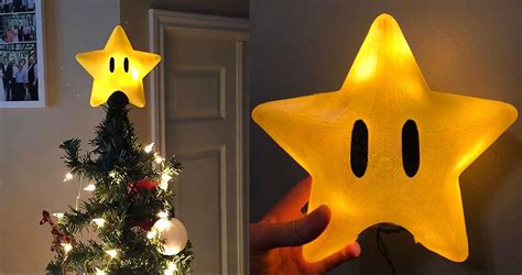 Mario Star Christmas Tree Topper Tree Toppers Home And Living