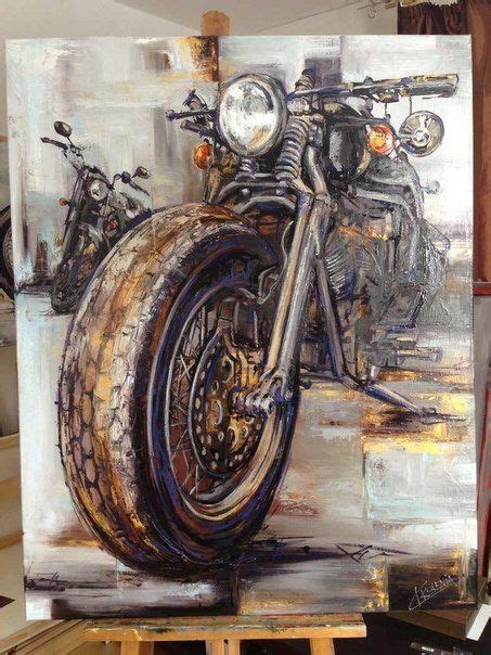 I Find It Appropriate To See A Motorcycle Painted With Oils Leads To