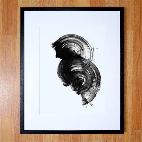 Black And White Abstract Giclee Print By Paul Maguire Art