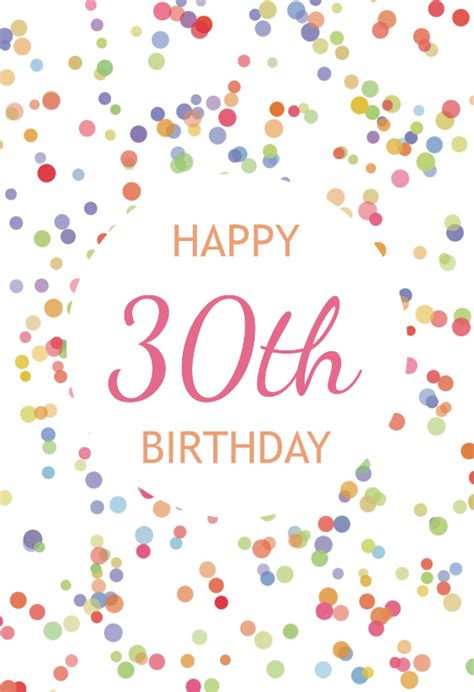 Find & download free graphic resources for birthday card. 30th Birthday Confetti - Free Birthday Card | Greetings Island