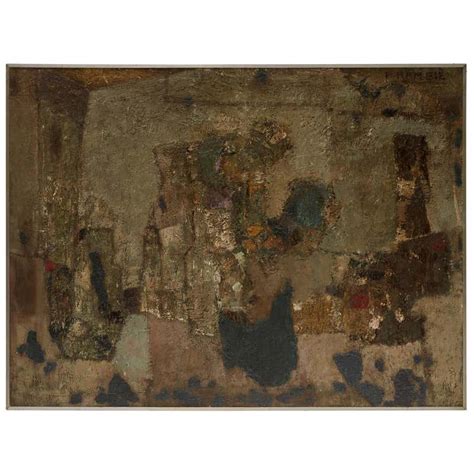 1950s Large French Abstract Painting At 1stdibs