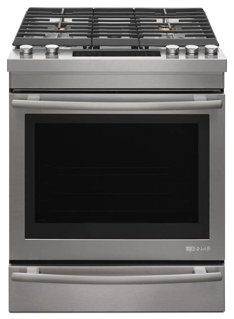 Jennair Euro Style Stainless Steel Slide In Gas Range Jgs Fs