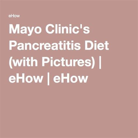 Gradually add broth, stirring constantly, then bring to a boil. Mayo Clinic's Pancreatitis Diet (with Pictures) | eHow | eHow | Pancreatitis diet, Diabetes diet ...
