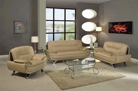 Contemporary Gray Leather Match Sofa Set 2 Pcs Global United A159 Buy