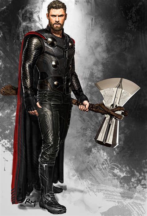 Thor In Avengers Infinity War Concept Art By Ryan Meinerding The