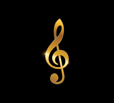 Golden Clave Music Note Symbol 1814761 Download Free Vectors Clipart