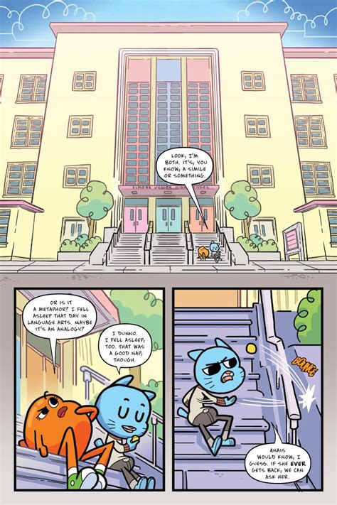 preview the amazing world of gumball vol 4 scrimmage scramble