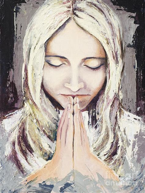A Prayer Painting By Elisabeta Hermann